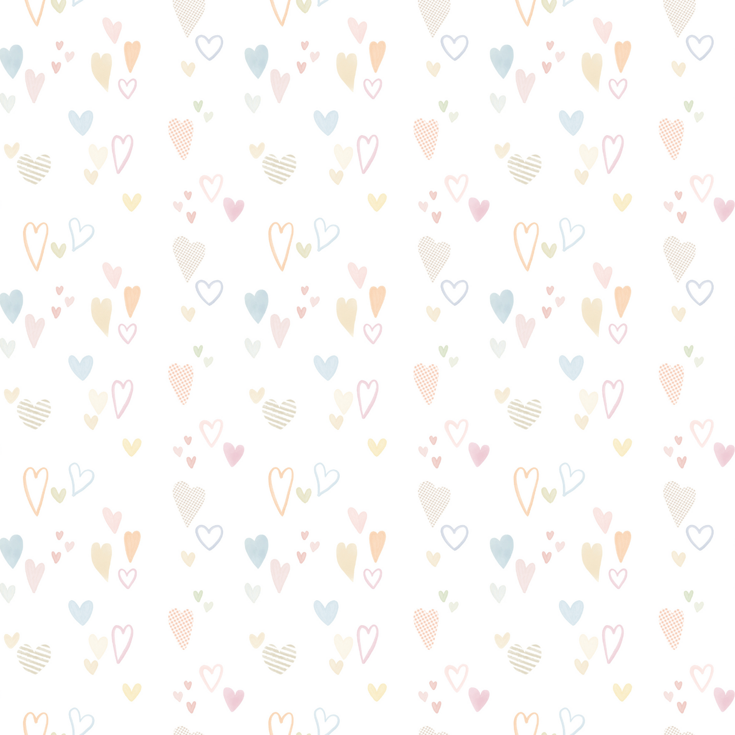 Juego de Sábanas 1.5p Corazones 100% algodón - 200 hilos